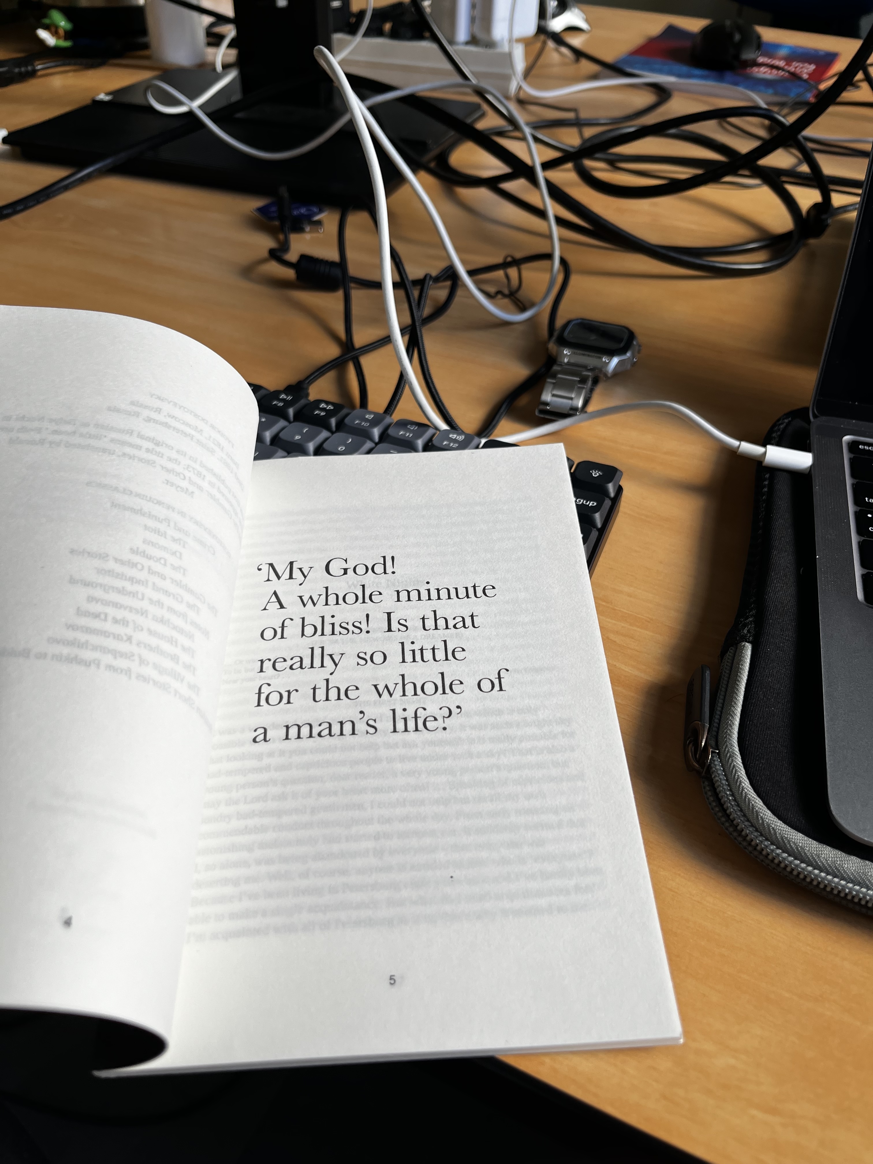 Book cover or page from Stranger showing the current reading progress